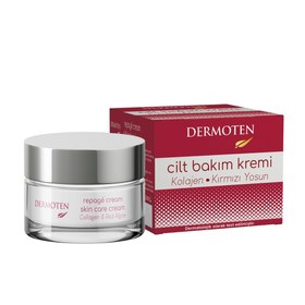 Resim Dermoten Repage Kolajen & Kırmızı Yosun Yaşlanma Karşıtı Cilt Bakım Kremi 50 ml 