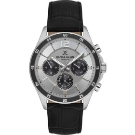 Resim Daniel Klein DK.1.13973-1 Exclusive Tüm Fonksitonları Aktif 3 Atm Suya Dayanıklı Deri Kordonlu Siyah Erkek Kol Saati 