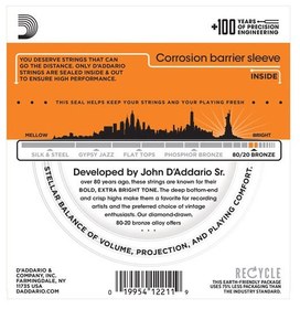 Resim D'Addario EJ10 80/20 Bronze Akustik Gitar Teli - Extra Light (10-47) 