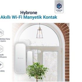 Resim Hybrone Akıllı Wi-fi Manyetik Kontak, Kapı Ve Pencere Sensörü 