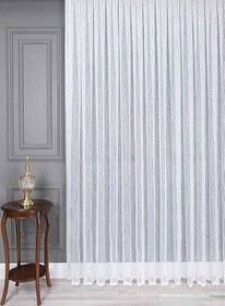 Resim Ev Depo Home Taç Normal Pile Tül Perde Tek Kanat ORMETUL41248NORMAL, Ekru, 170 x 200 