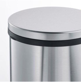 Resim Pedallı Çöp Kutusu, Paslanmaz Çelik Metal Renk Meridyendukkan 12l Metal 