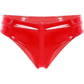 Resim Pembe Kadın Düşük Bel Mini Deri Sıcak Pantolon Gece Kulübü Bar Parti Dans Performansı Ganimet Şort Pembe 