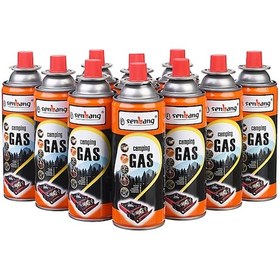 Resim Merttools Kamp Ocağı Gazı 227gr Valfli Kartuş 10 Lu Paket Pürmüz & Kamp Ocak Uyumlu Turuncu 