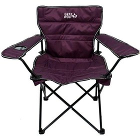 Resim Gray Wolf Bardaklı Kamp Sandalyesi - Mor Bp200 Mor 