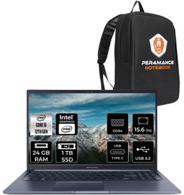 Resim ASUS Vivobook 15 X5102ZA i5 1235U 24GB RAM 1TB SSD 15.6'' FHD FDOS EJ1644 & PER4 ÇANTA 