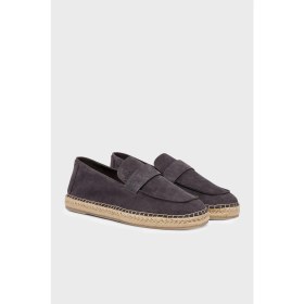 Resim Calvin Klein Süet Logo Detaylı Espadril HM0HM02072GE7 Erkek Espadril HM0HM02072 Ge7 