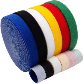 Resim 5x3 15 Metre 1 cm Cırt Cırt Sabitleyici Bilgisayar Ev Kablo Tutucu Düzenleyici Toparlayıcı 