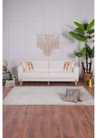 Resim Kilim Mobilya Bohera Koltuk Üç Kişilik Koltuk Krem 