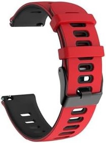 Resim Redmi Watch 5 Active/Redmi Watch 5 Lite ile Uyumlu Tokalı Sportive Kordon Kırmızı-Siyah 