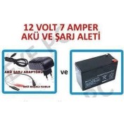 Resim Ncpline Pilsan Uyumlu 12 V 12 Volt 7 Amper Araba Aküsü Için Akü ve Şarj Adaptörü 