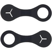 Resim 2 Parça Tasma İpi Atık Torbası Tutucu, Köpek Dışkı Torbası Tutucu, Tasma İpi Bisiklet Atık Torbası Tutucu, Köpek Tasma Torbası Tutucu Siyah, 2l 