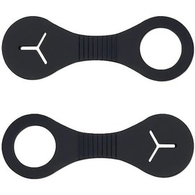 Resim 2 Parça Tasma İpi Atık Torbası Tutucu, Köpek Dışkı Torbası Tutucu, Tasma İpi Bisiklet Atık Torbası Tutucu, Köpek Tasma Torbası Tutucu Siyah, 2l 