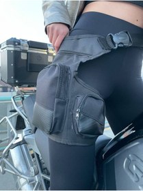 Resim Motobros Yazısız Motosiklet Bacak Bel Çantası 