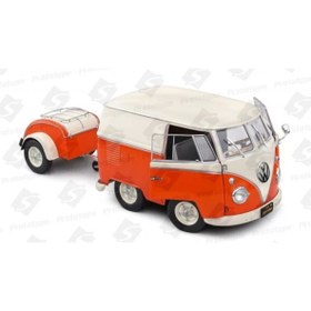 Resim Solido S1810902 1/18 Volkswagen Kool Kombi 1950 Orange / White 