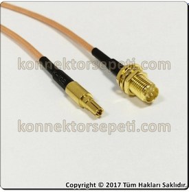 Resim Wireless Pigtail Kablo 15Cm Rp Sma Dişi - Crc9 Erkek A+ 