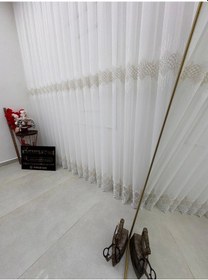 Resim Nivemeshome Elin 2573 Gold Detay 1/2,5 Pileli Tül Perde Apm Gold 