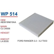 Resim Wunder Ford Ranger 2.2 Ve 3.2 Tdcı Polen Filtresi Oem No:Ab3919n619aa 