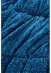 Resim Battal Wellsoft Yorgan Çift Taraflı Yastık Kılıflı 215x235 Cm Mavi 