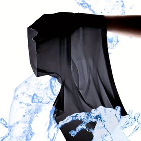 Resim 1 Adet Buzlu Çekicilik Ultra İnce Yarı Şeffaf Dikişsiz Nefes Alabilen U Kesim Erkek Boxer Kısa Eşarp Siyah Beyaz Lacivert Pembe 