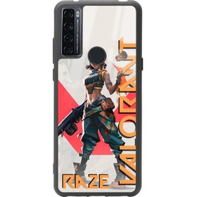 Resim Tcl 20 Se Valorant Raze Tasarımlı Glossy Telefon Kılıfı 