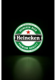 Resim Heineken Beer Tasarımlı Gece Lambası Çok Renkli 