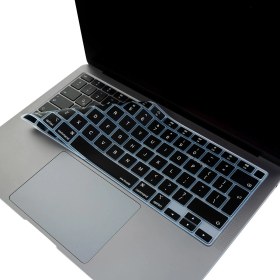 Resim Mena Rise MacBook Klavye Koruyucu Air 13 Inç M1,A2337,A2179 Uyumlu Ince Silikon Şeffaf Siyah Seçenekli Uk Avrupa Ingilizce Stiker Baskılı Id Silikon Film Siyah 