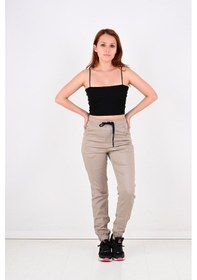 Resim Black Steel Jogger,Bel Ve Paça Lastikli Bayan Pantolon-Byn-1000 (543993463) 