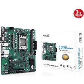 Resim Asus Pro A620m-c-csm Ddr5 Hdmı-dvı-dp Typec Pcıe 4.0 Am5 Matx Kurumsal Anakart 