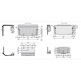 Resim Indaux Sürgülü Gardırop Ön Dış Kapak Taşıyıcı 2Li Teker 