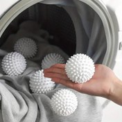 Resim 2/6 adet, Yeniden Kullanılabilir Çamaşır Topu, Çamaşır Makinesi için Çamaşır Yıkama Topu, Çamaşır Kurutma Topu, Kumaş Yumuşatıcı Topu, Çamaşır Kurutma Topu, Anti-yuvarlanma Çamaşır Topu, Kırışıklıkları Azaltmak İçin, Temizlik Malzemeleri, Ev Aletleri, Okula Hazır 