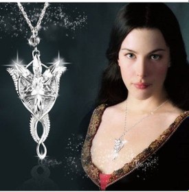Resim Jwl Arwen Evenstar Akşam Yıldızı Kolye Yüzüklerin Efendisi Kolyes Beyaz 