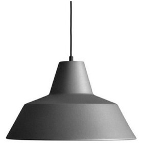 Resim RİOLİGHT Modern Gri Içi Beyaz Cafe,mutfak,çocuk Odası Tekli Metal Sarkıt Avize Çap: 24cm 