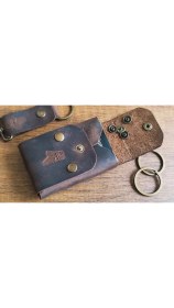 Resim Sumerian Wallet Sigara Kılıfı Crazy Deri (Anahtarlık Hediye) 