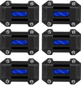 Resim 22/25/28mm Motosiklet Tampon Koruyucu Crash Barlar Blok Motor Koruma Evrensel Blue 6pcs Blue 6pcs 