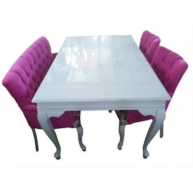 Resim Bengimobilya Masa Takımı Açılır Model Kayın Lükens Aslan Ayak Berjer Ve Masa 