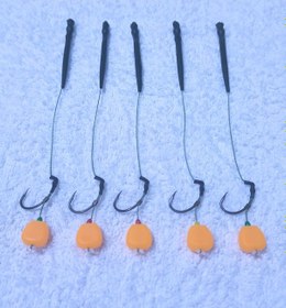 Resim 5 Adet Tek Turuncu Esp Mısır'lı Sazan Rig Takımı 