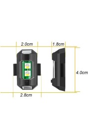 Resim Greathings 4 Adet 7 Renk 30 Mod Bisiklet Motor Drone Çakar Lamba, Bisiklet Işığı, Motor Drone Aksesuar Işık 