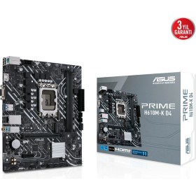 Resim Asus Prıme H610M-K D4 Argb Ddr4 3200MHZ Matx 