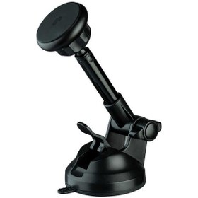 Resim Araba Araç İçi Telefon Tutucu Uzatılabilir Kollu Güçlü Vantuzlu 360 Dönen Sarsılmaz Manyetik Tutucu 