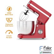 Resim Fakir Range FixRoll Mutfak Şefi - Hamur Yoğurma - Stand Mikser- Kırmızı 