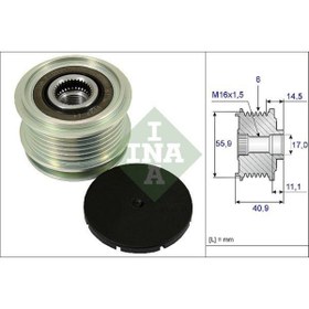 Resim Ina Beissner Alternatör Kasnağı Audı Uyumlu A1 1.4 / 1.6 / 2.0 11-15, A3 1.8 96-03, A6 2.0 04-08, , Seat 