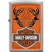 Resim Zippo Çakmak 6888 Harley Davidson Logo Tattoo Art Lighter 