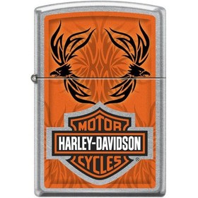 Resim Zippo Çakmak 6888 Harley Davidson Logo Tattoo Art Lighter 