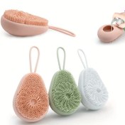 Resim Avokado Şeklinde Silikon Banyo Fırçası - Derin Temizlik ve Nazik Peeling için Ergonomik El Tipi Tasarım, Koku Yok, Günlük Cilt Bakım Rutini İçin İdeal, Pil Gerektirmez, Banyo ve Vücut Bakımı, Doğal Cilt Bakım Aracı, Pürüzsüz Dokulu 