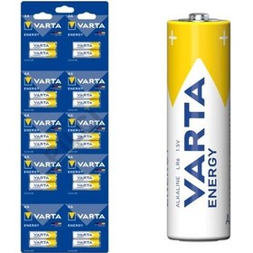 Resim Varta 1.5 Volt Alkalin Aa Kalem Pil 2'li Yırtmalı 20'li Kartela Paket 