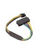 Resim Sd&hı Dell 8pin Güç Kaynağı Adaptörü 3020 7020 9020 24 Pin İçin 8pin Kablo Değiştirme Turuncu 