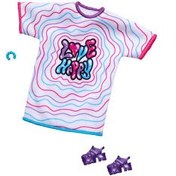 Resim Barbie'nin Kıyafet Koleksiyonu Beyaz T-shirt HRH38 
