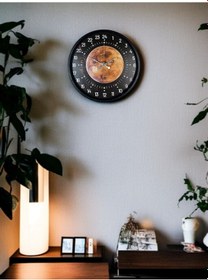 Resim 36 Cm 24 Saat Göstergeli Özel Tasarım Duvar Saati Açık 