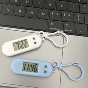 Resim Öğrenciler için sessiz elektronik masa saati; minimalist tasarım; küçük ve taşınabilir; kancalı; sınavlar için sessiz saat 